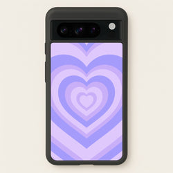 Purple - Colourful Hearts  - Colourful Hearts Phone Case for Google Pixel 8 Pro