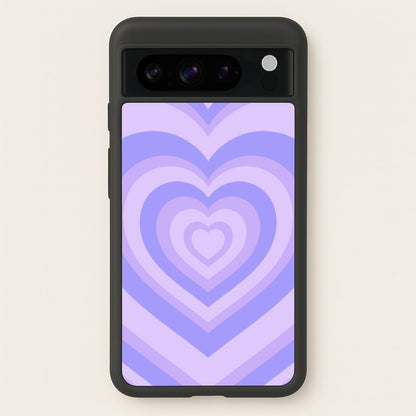 Purple - Colourful Hearts  - Colourful Hearts Phone Case for Google Pixel 8 Pro