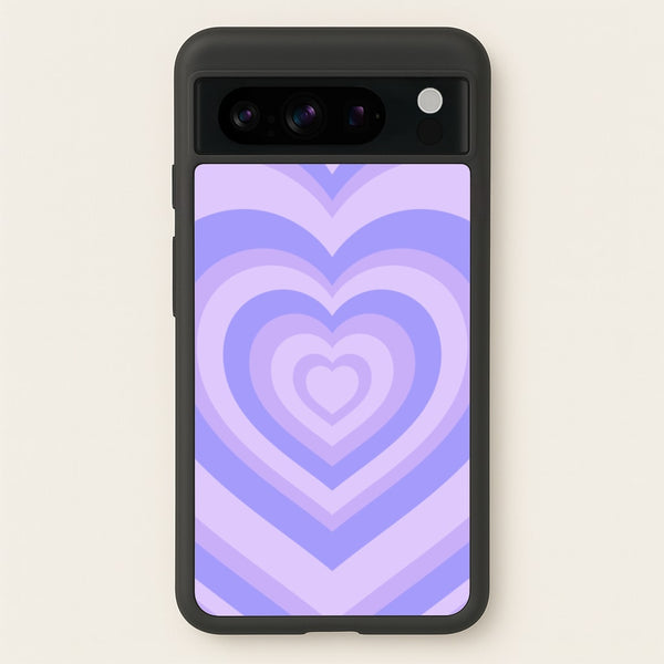 Purple - Colourful Hearts  - Colourful Hearts Phone Case for Google Pixel 8 Pro