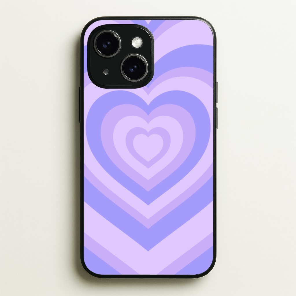 Purple - Colourful Hearts  - Colourful Hearts Phone Case for iPhone 14 Plus