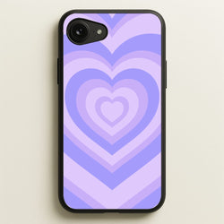 Purple - Colourful Hearts  - Colourful Hearts Phone Case for iPhone 16e