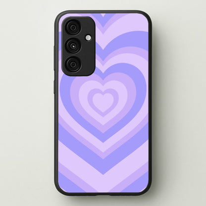Purple - Colourful Hearts  - Colourful Hearts Phone Case for Galaxy A55