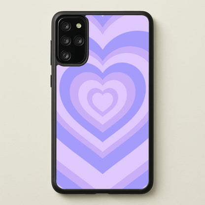 Purple - Colourful Hearts  - Colourful Hearts Phone Case for Galaxy S20 Plus
