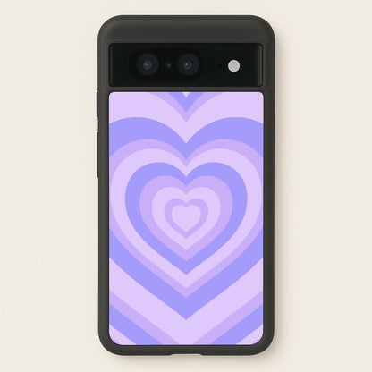 Purple - Colourful Hearts  - Colourful Hearts Phone Case for Google Pixel 8