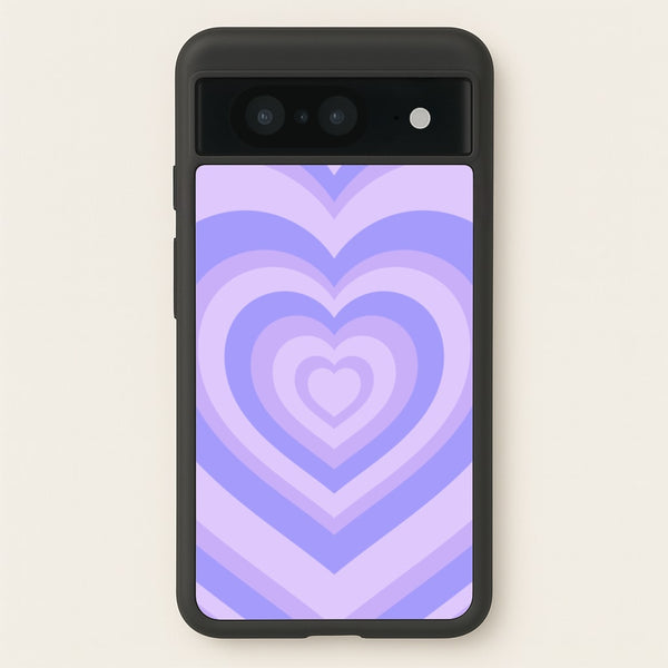 Purple - Colourful Hearts  - Colourful Hearts Phone Case for Google Pixel 8