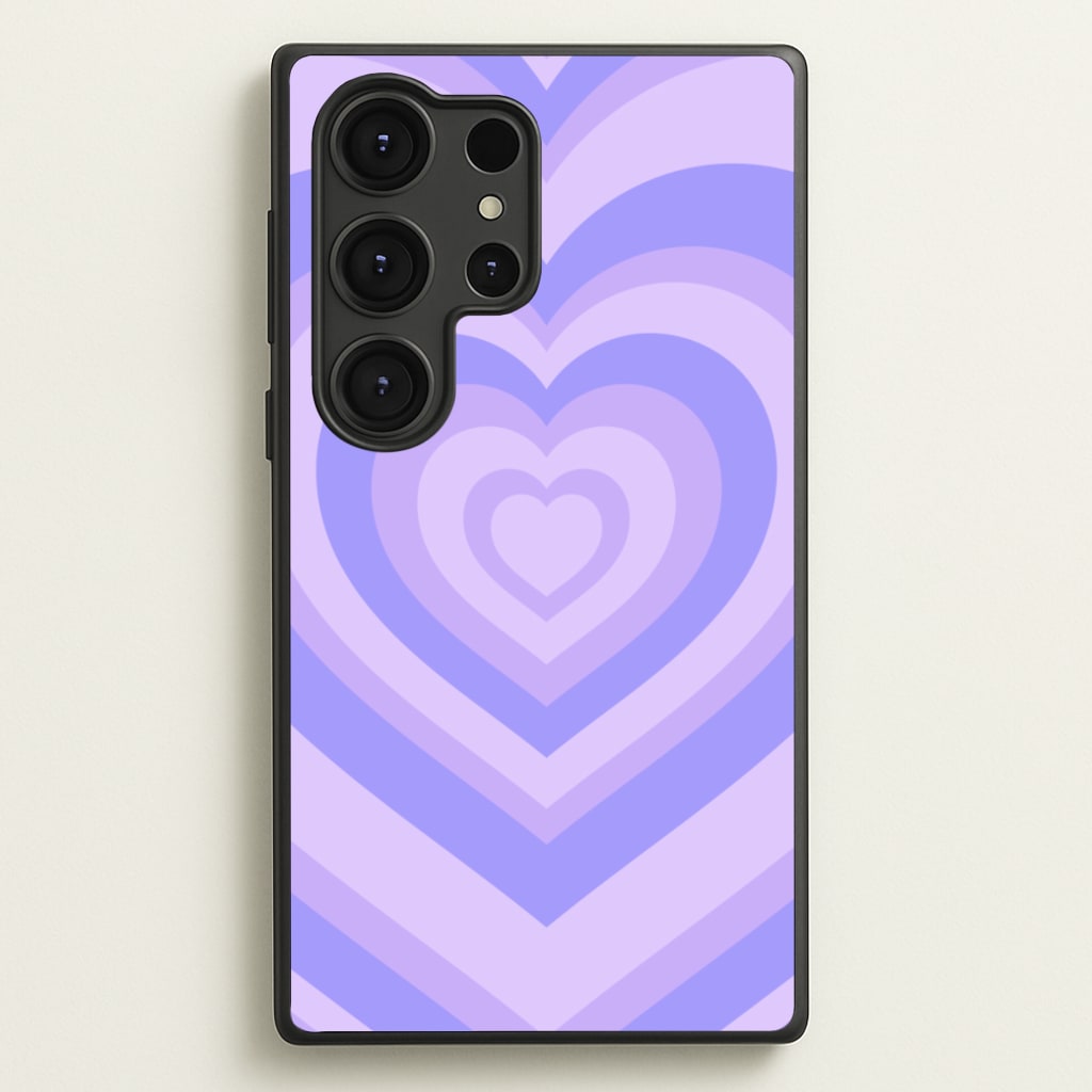 Purple - Colourful Hearts  - Colourful Hearts Phone Case for Galaxy S25 Ultra