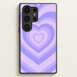 Purple - Colourful Hearts  - Colourful Hearts Phone Case for Galaxy S25 Ultra