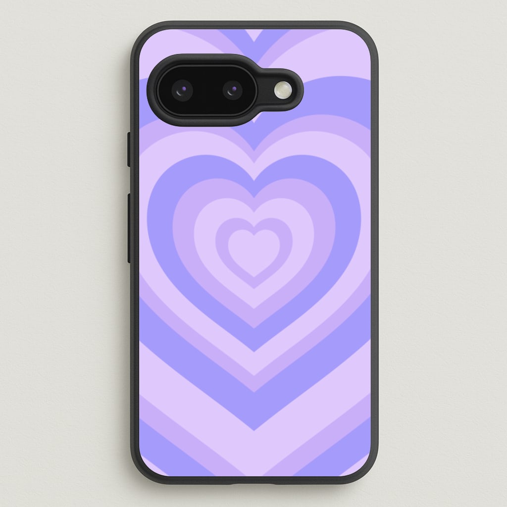 Purple - Colourful Hearts  - Colourful Hearts Phone Case for Google Pixel 9a