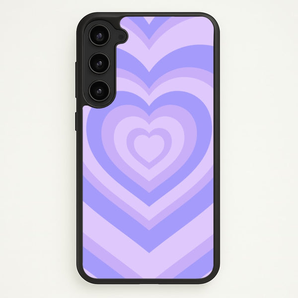 Purple - Colourful Hearts  - Colourful Hearts Phone Case for Galaxy S23