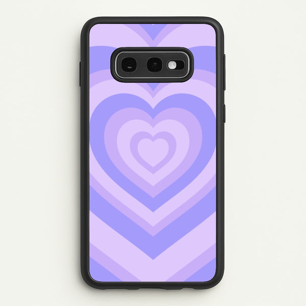 Purple - Colourful Hearts  - Colourful Hearts Phone Case for Galaxy S10e