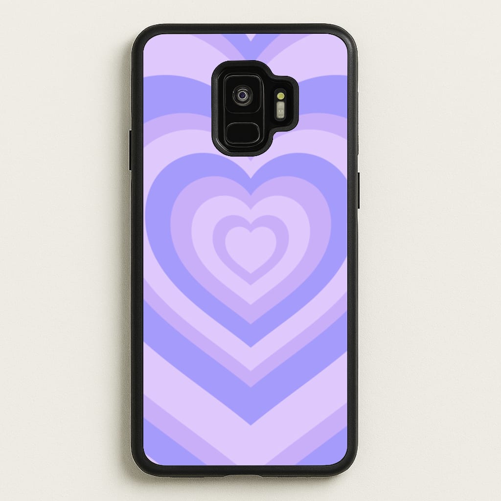 Purple - Colourful Hearts  - Colourful Hearts Phone Case for Galaxy S9