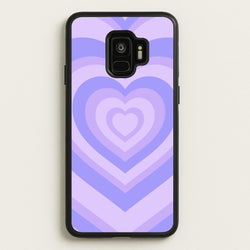 Purple - Colourful Hearts  - Colourful Hearts Phone Case for Galaxy S9