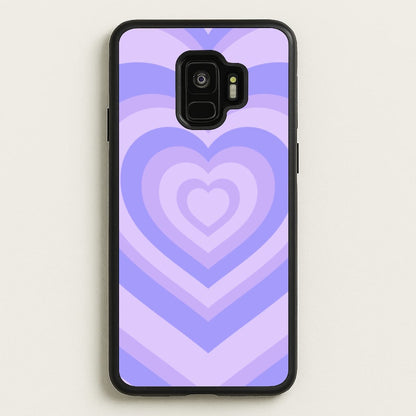 Purple - Colourful Hearts  - Colourful Hearts Phone Case for Galaxy S9
