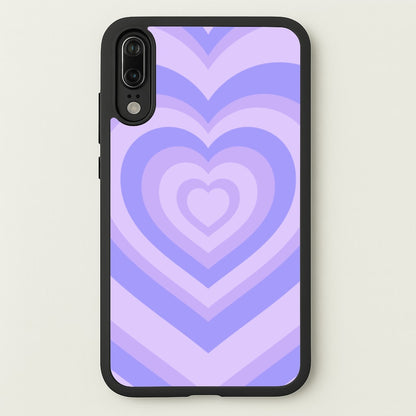Purple - Colourful Hearts  - Colourful Hearts Phone Case for Huawei P20