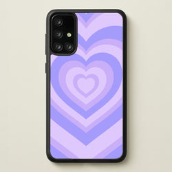 Purple - Colourful Hearts  - Colourful Hearts Phone Case for Galaxy A71
