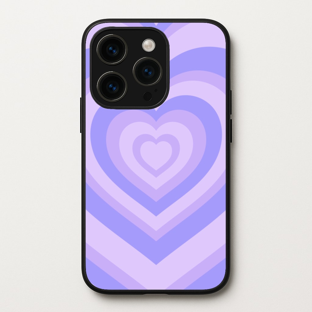 Purple - Colourful Hearts  - Colourful Hearts Phone Case for iPhone 15 Pro Max