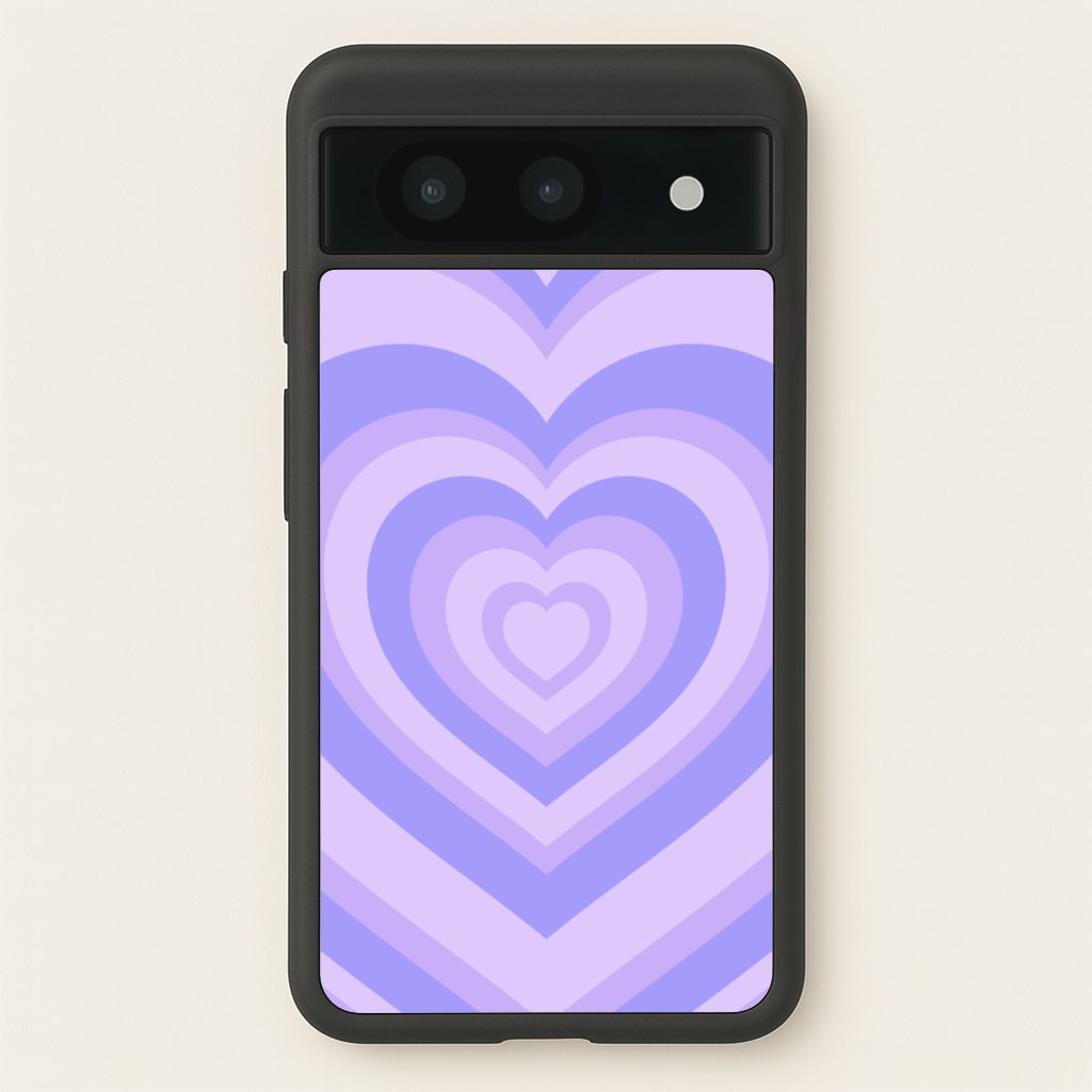 Purple - Colourful Hearts  - Colourful Hearts Phone Case for Google Pixel 8a