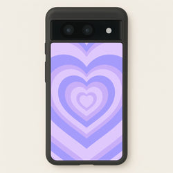 Purple - Colourful Hearts  - Colourful Hearts Phone Case for Google Pixel 8a