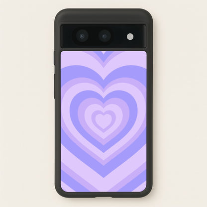 Purple - Colourful Hearts  - Colourful Hearts Phone Case for Google Pixel 8a