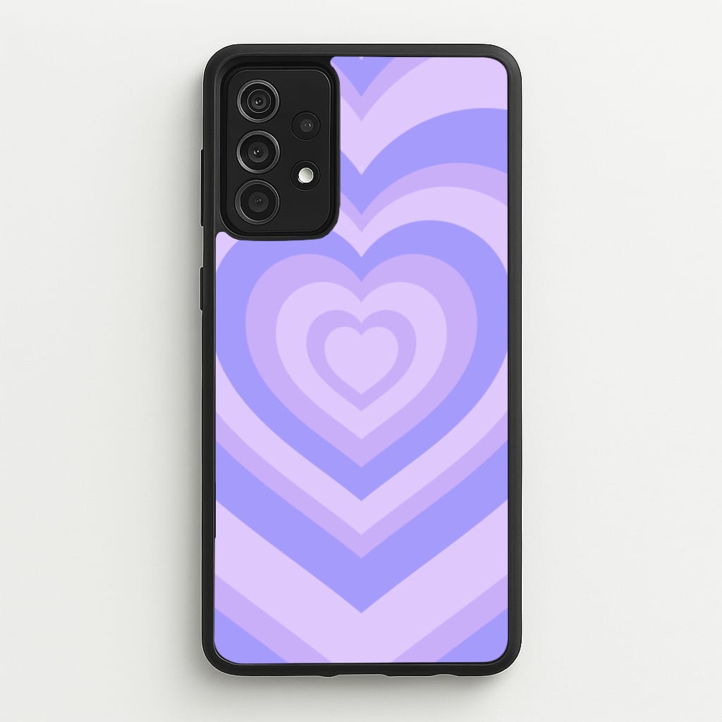 Purple - Colourful Hearts  - Colourful Hearts Phone Case for Galaxy A52 / A52s