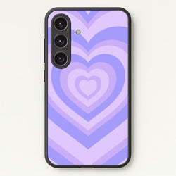 Purple - Colourful Hearts  - Colourful Hearts Phone Case for Galaxy S24FE