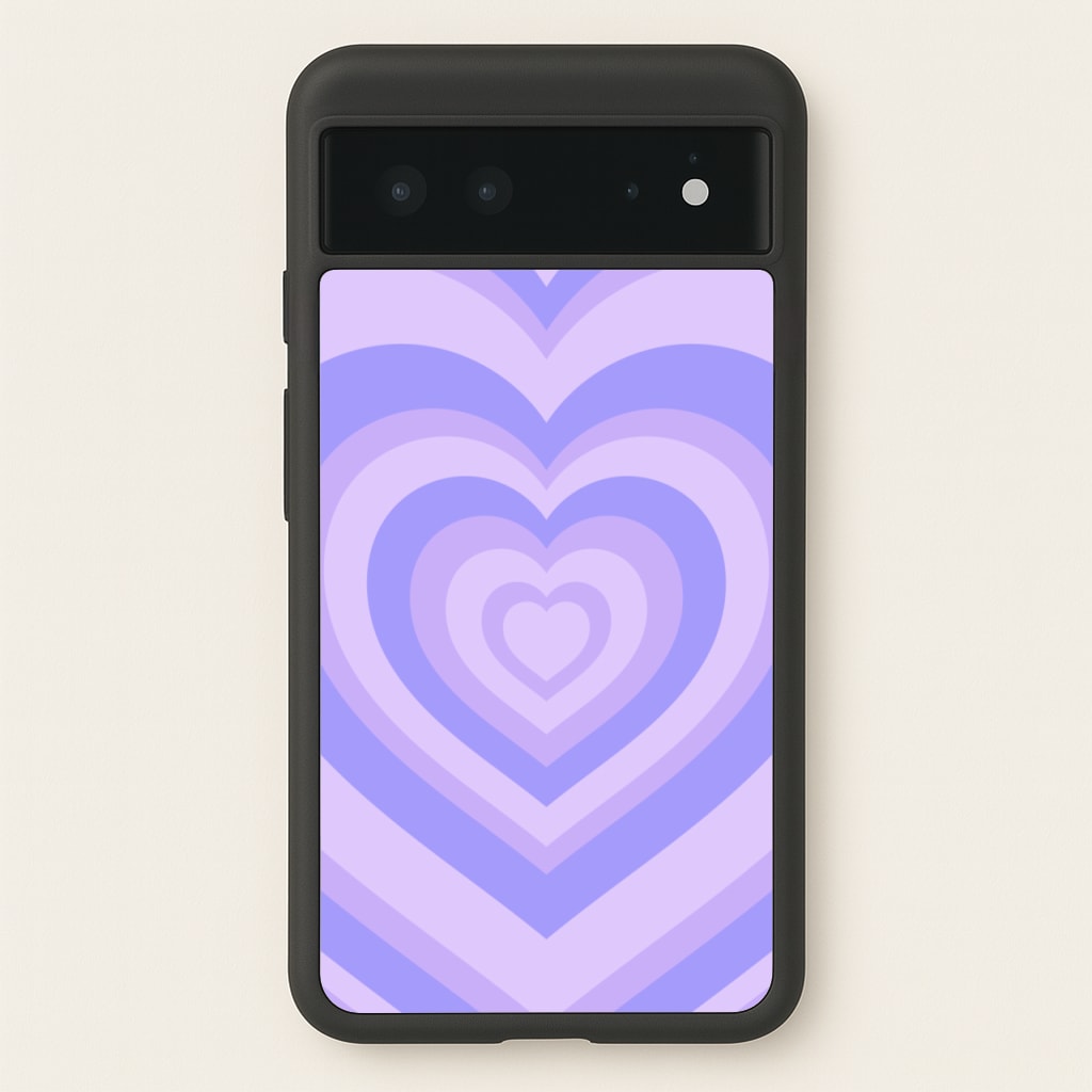 Purple - Colourful Hearts  - Colourful Hearts Phone Case for Google Pixel 6