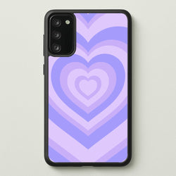 Purple - Colourful Hearts  - Colourful Hearts Phone Case for Galaxy S20FE