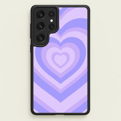 Purple - Colourful Hearts  - Colourful Hearts Phone Case for Galaxy S23 Ultra