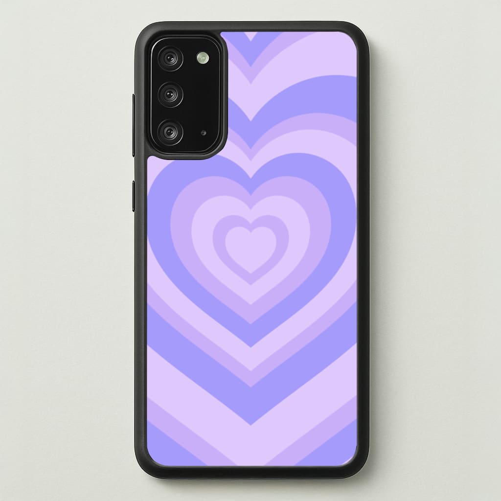 Purple - Colourful Hearts  - Colourful Hearts Phone Case for Galaxy Note 20