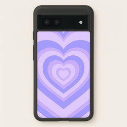 Purple - Colourful Hearts  - Colourful Hearts Phone Case for Google Pixel 7a