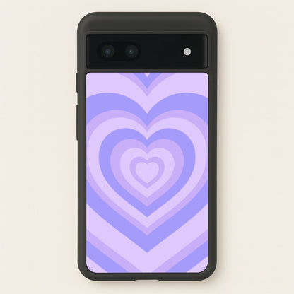Purple - Colourful Hearts  - Colourful Hearts Phone Case for Google Pixel 7a