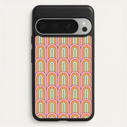 Pastel Retro Arches Pattern  - Abstract Patterns Phone Case for Google Pixel 9 Pro XL