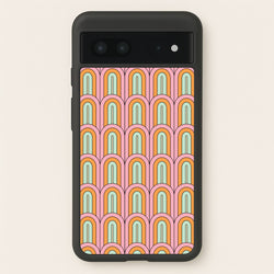 Pastel Retro Arches Pattern  - Abstract Patterns Phone Case for Google Pixel 7