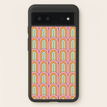 Pastel Retro Arches Pattern  - Abstract Patterns Phone Case for Google Pixel 7