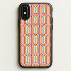Pastel Retro Arches Pattern  - Abstract Patterns Phone Case for iPhone X / XS
