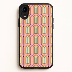 Pastel Retro Arches Pattern  - Abstract Patterns Phone Case for iPhone XR