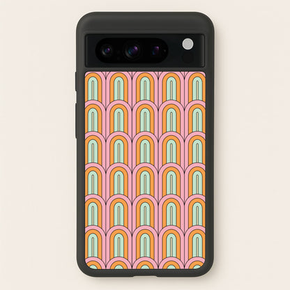 Pastel Retro Arches Pattern  - Abstract Patterns Phone Case for Google Pixel 8 Pro
