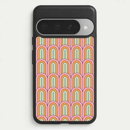Pastel Retro Arches Pattern Phone Case for Google Pixel 10 Pro XL