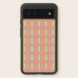 Pastel Retro Arches Pattern  - Abstract Patterns Phone Case for Google Pixel 6