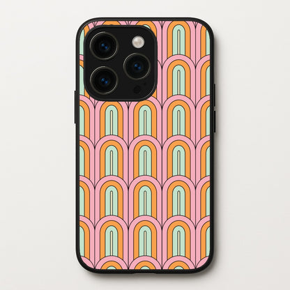 Pastel Retro Arches Pattern  - Abstract Patterns Phone Case for iPhone 15 Pro