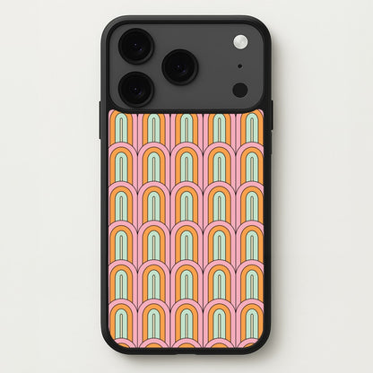 Pastel Retro Arches Pattern Phone Case for iPhone 17 Pro