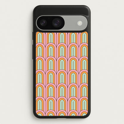 Pastel Retro Arches Pattern  - Abstract Patterns Phone Case for Google Pixel 9 / 9 Pro