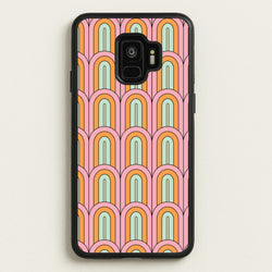Pastel Retro Arches Pattern  - Abstract Patterns Phone Case for Galaxy S9