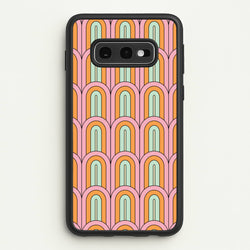 Pastel Retro Arches Pattern  - Abstract Patterns Phone Case for Galaxy S10e