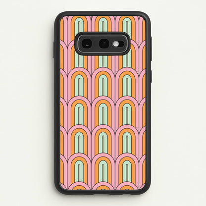 Pastel Retro Arches Pattern  - Abstract Patterns Phone Case for Galaxy S10e