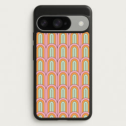 Pastel Retro Arches Pattern Phone Case for Google Pixel 10 / 10 Pro