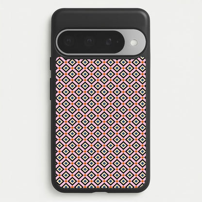 Retro Diamonds Pattern Phone Case for Google Pixel 10 Pro XL