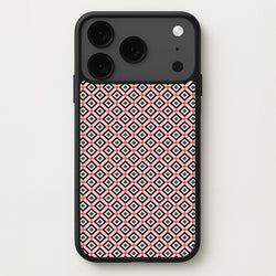 Retro Diamonds Pattern Phone Case for iPhone 17 Pro