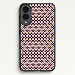 Retro Diamonds Pattern  - Abstract Patterns Phone Case for Galaxy S25 Edge