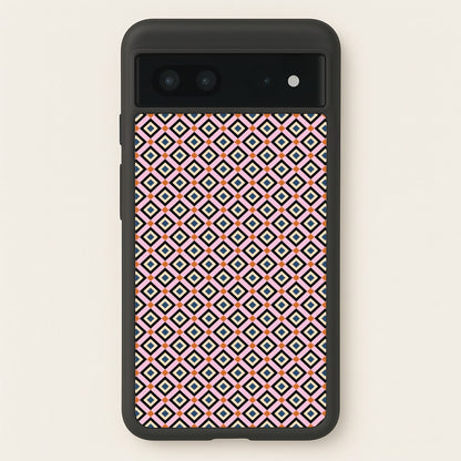 Retro Diamonds Pattern  - Abstract Patterns Phone Case for Google Pixel 7